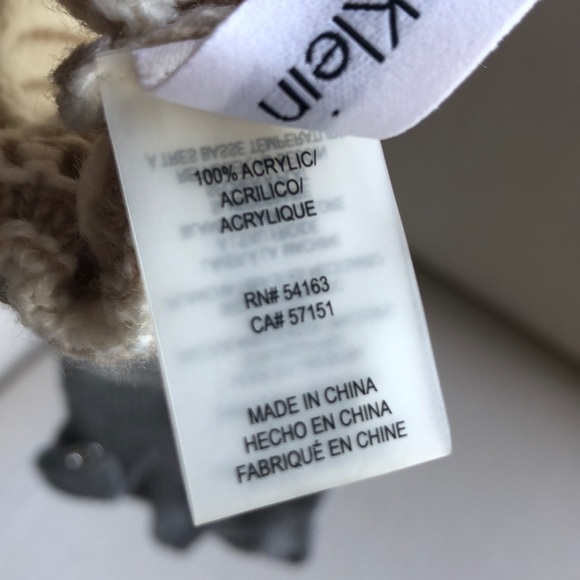 GORGEOUS CALVIN KLEIN CONVERTIBLE LONG GREY GLOVES - Picture 8 of 8